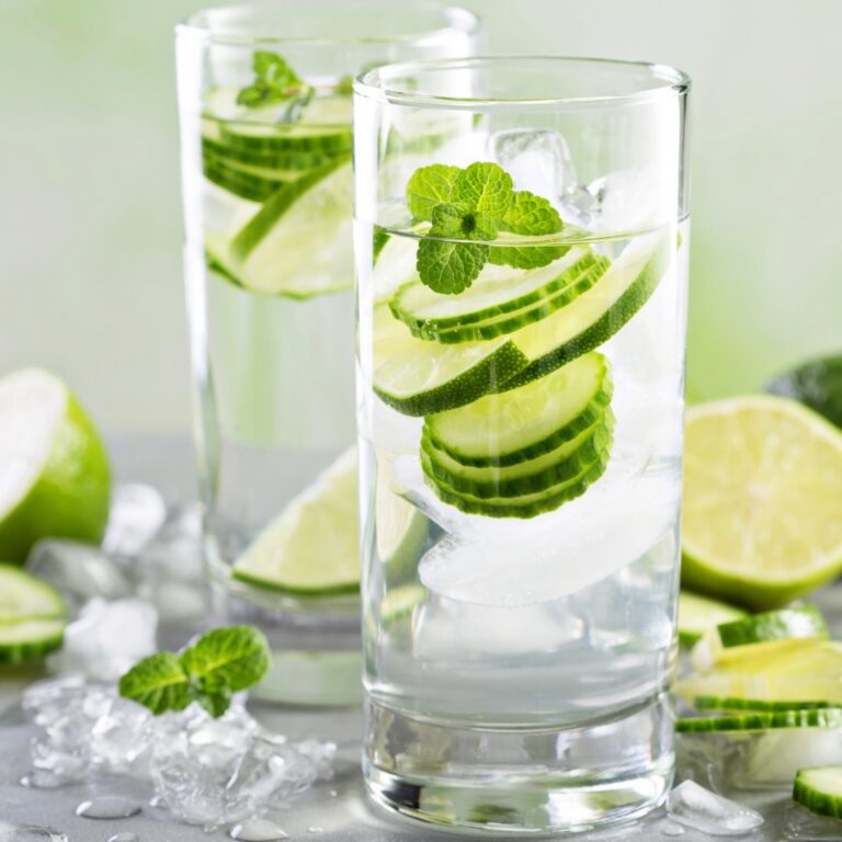Cucumber spa water